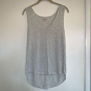 Madewell Light Heather Gray Tank Top